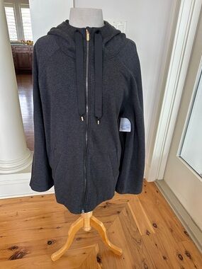Lululemon 12 Principal Dancer Hoodie Charcoal Gray Zip-Up New with Drawstring